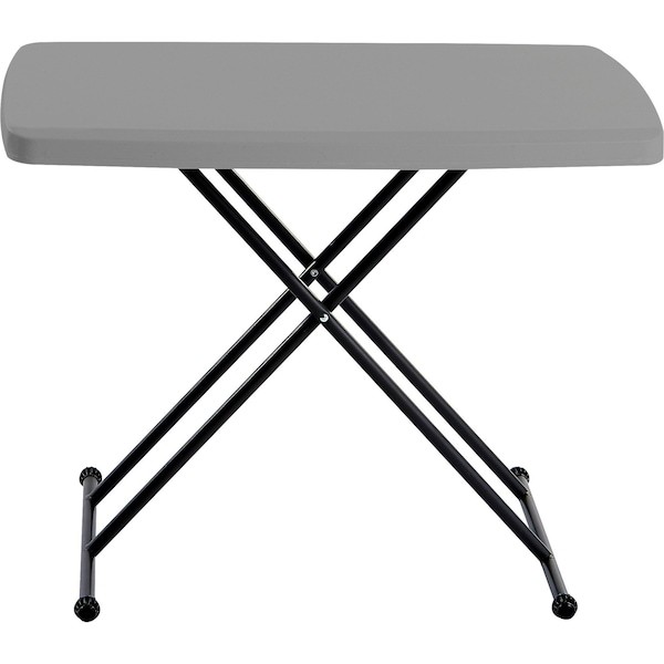 Iceberg 65491 Indestructable Classic Personal Folding Table, Charcoal Top And