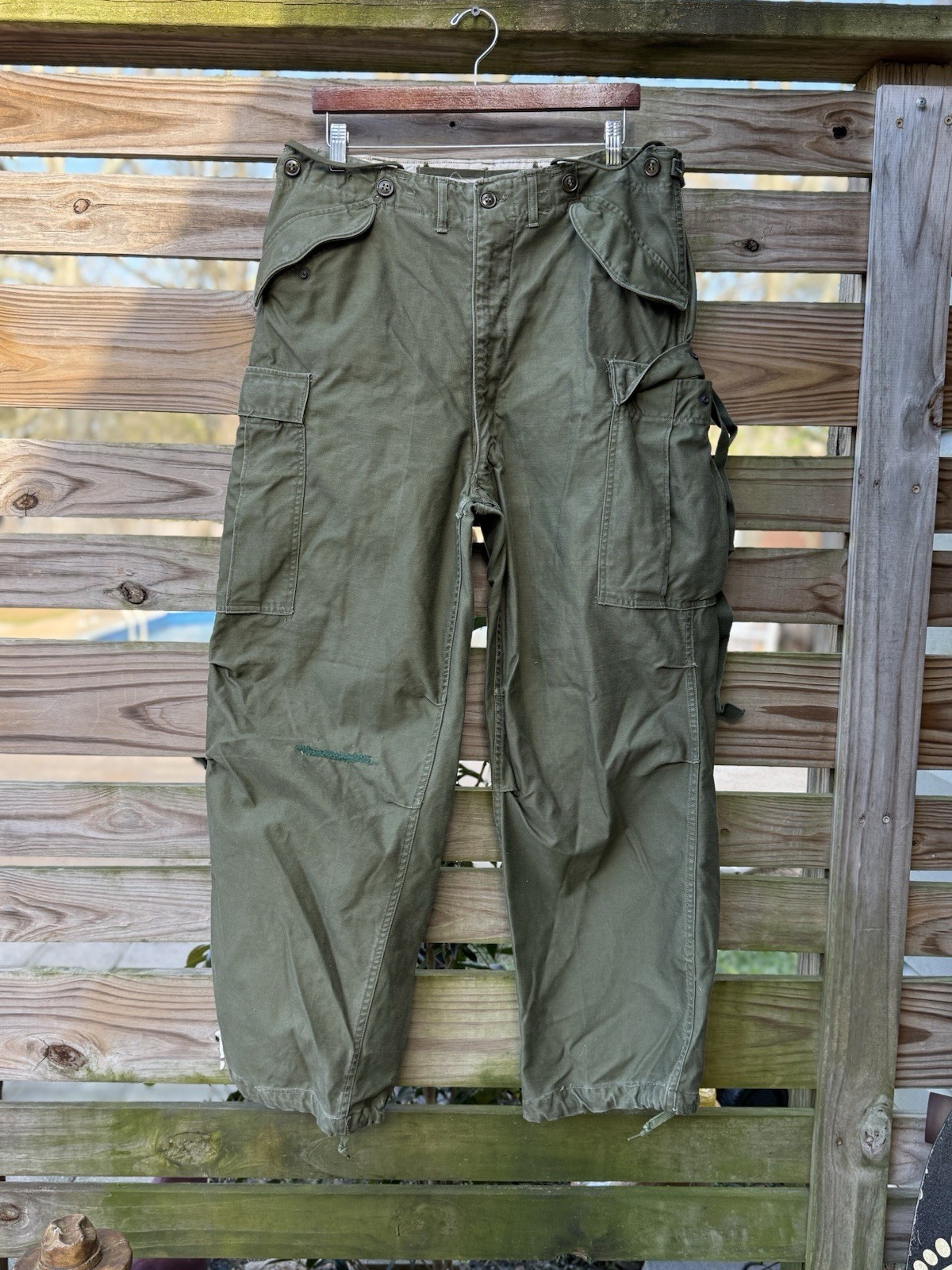 US Military M-1951 Field Trousers Korean War Era Regular Medium Green - 3 pairs
