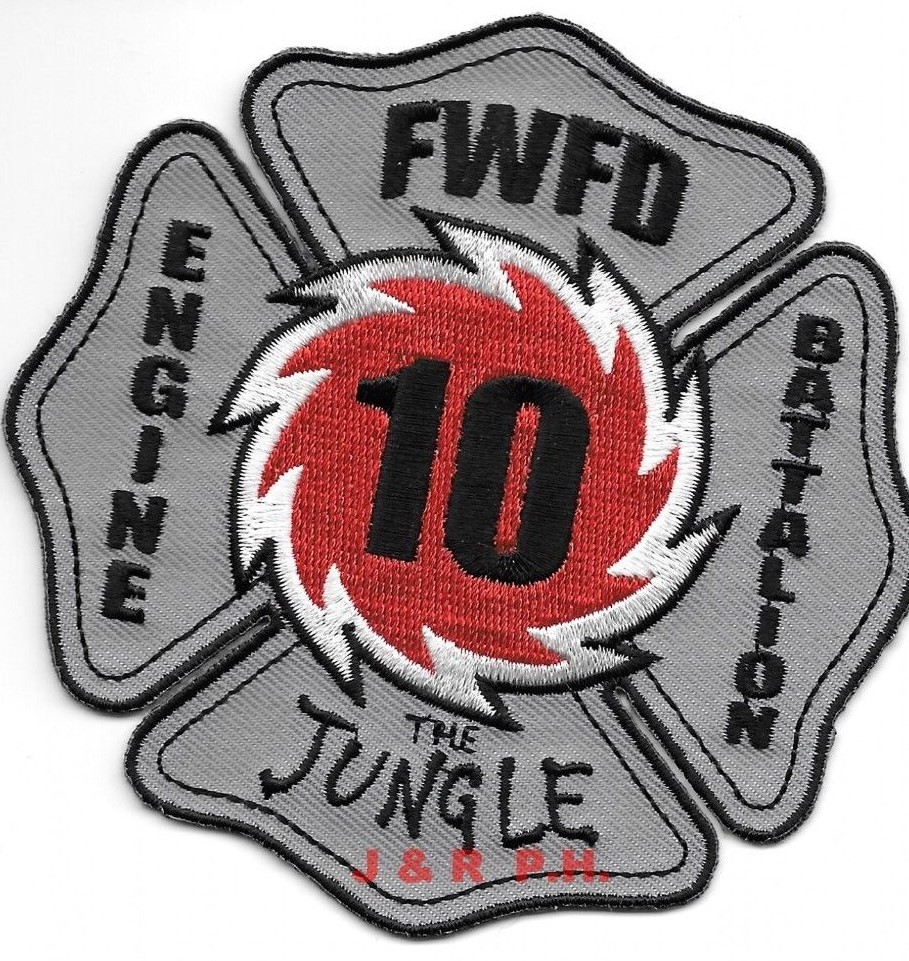 Fort Wayne  Station - 10, IN  "The Jungle"  (4" x 4" size) fire patch