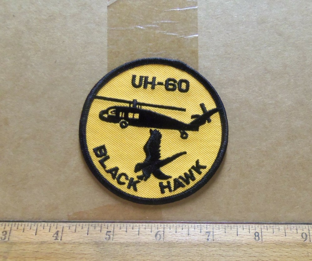 UH-60 Black Hawk Helicopter Embroidered Patch