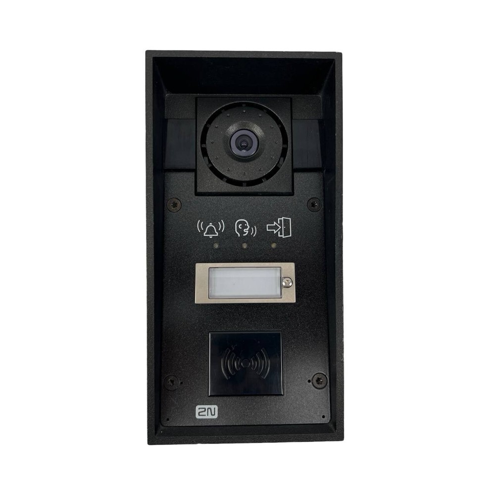 2N Helios IP Force Intercom 1 Button HD Camera Card Reader 9151101CHRPW Licensed