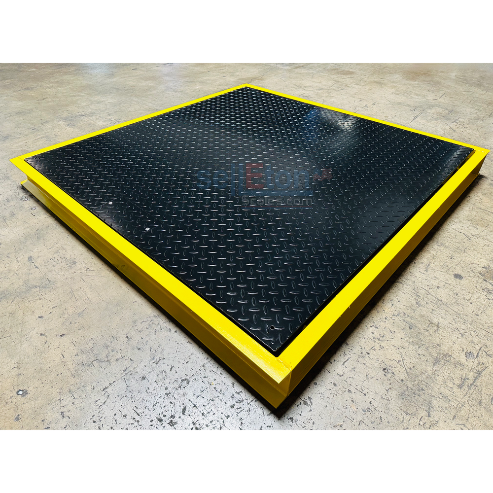 SellEton 84" x 84" Floor Scale with Pit Frame for above & in-ground use 5000 lbs