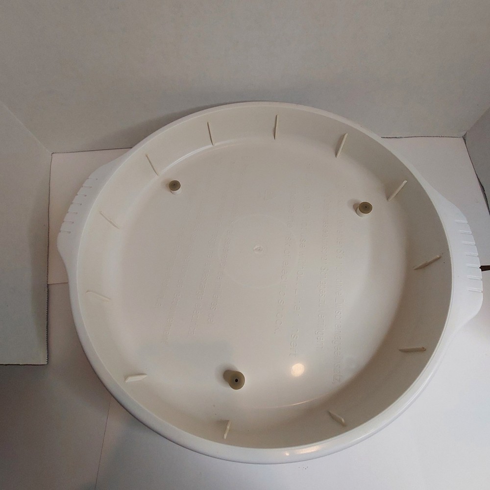 NuWave Pro Infrared Oven Bottom Base White Model 20302 Replacement Part