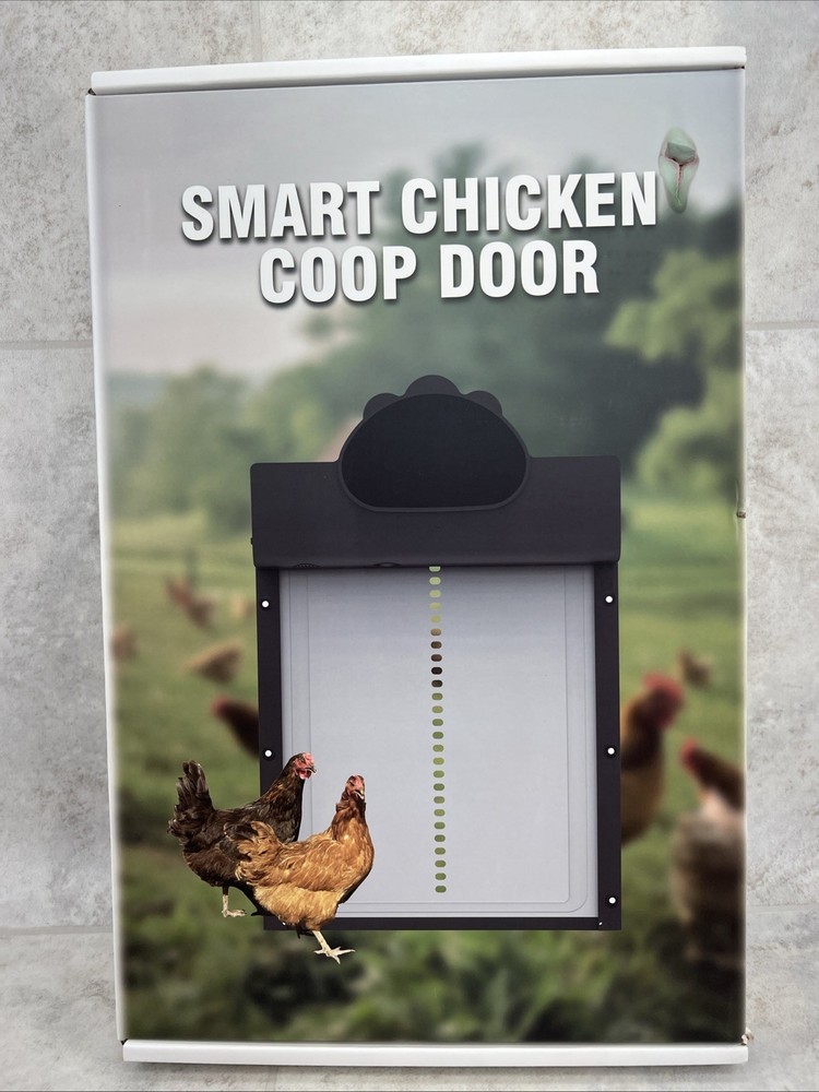 Solar Powered Automatic Chicken Coop Door Timer/PIR Sensor Modes- Camera New!