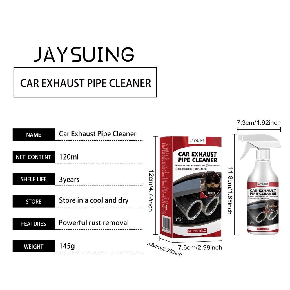car exhaust pipe cleaner multifunctal refurbished cleaning