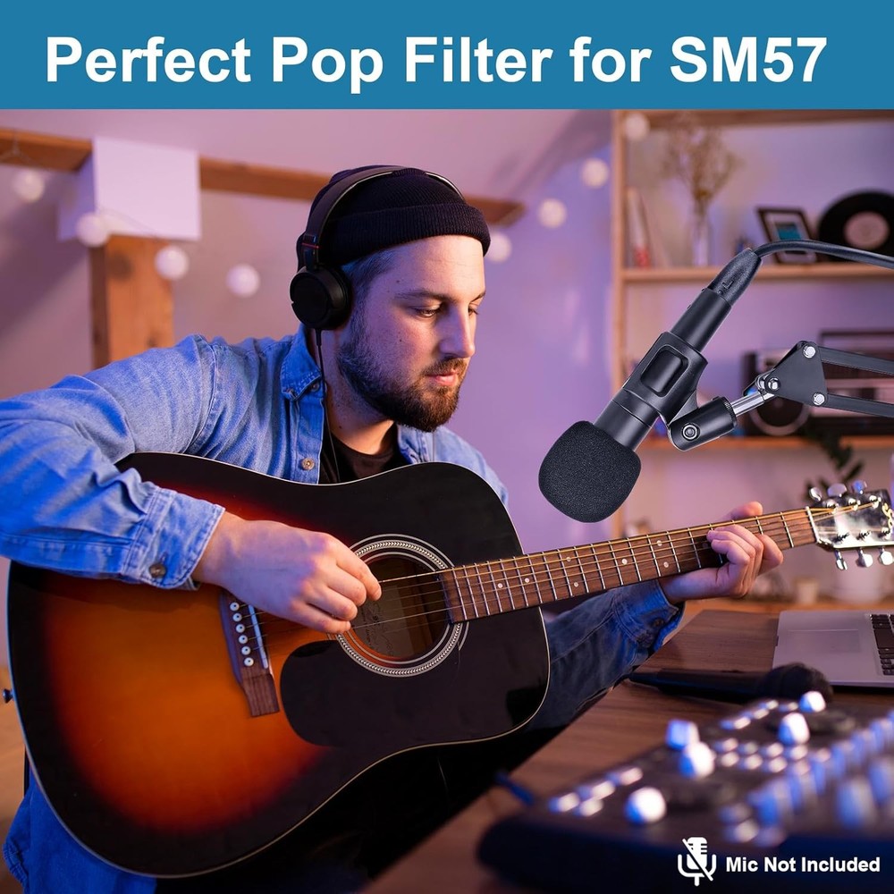 Windscreen for SM57, 6Pack Microphone Pop Filter SM57