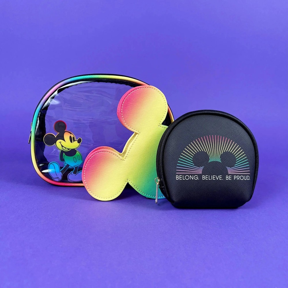 Disney Mickey Rainbow Stackable Cosmetics Bags