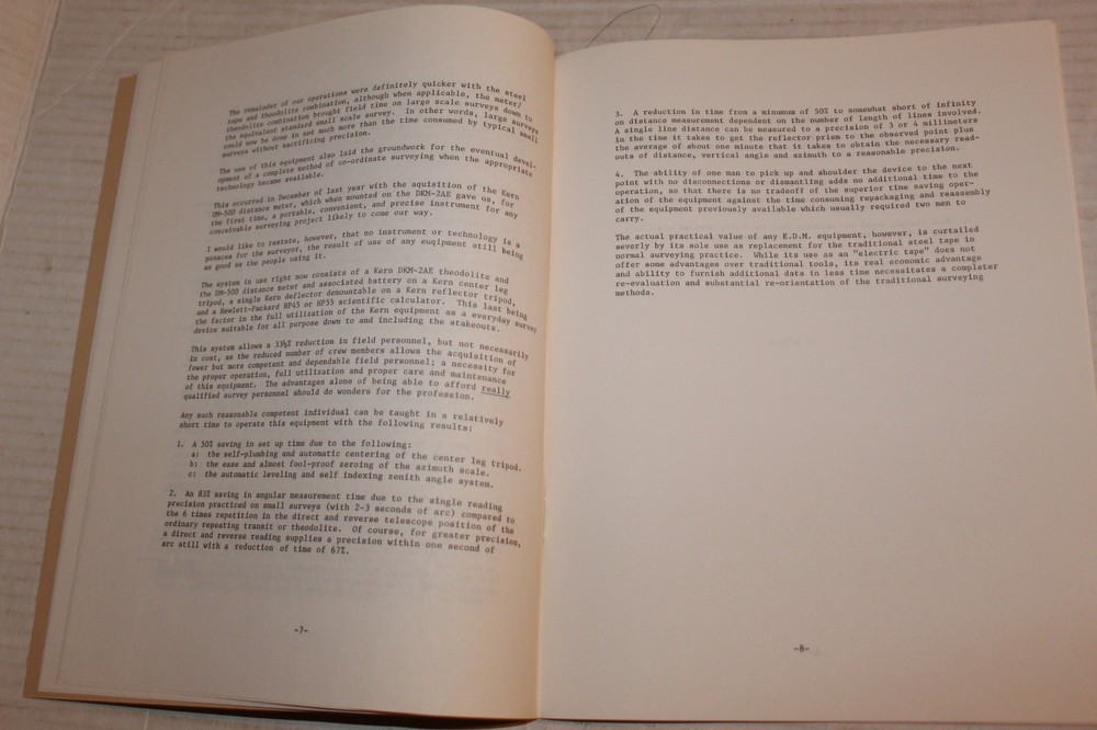 Self Study Guide In EDM Electronic Distance Measuring Systems Vintage Booklet