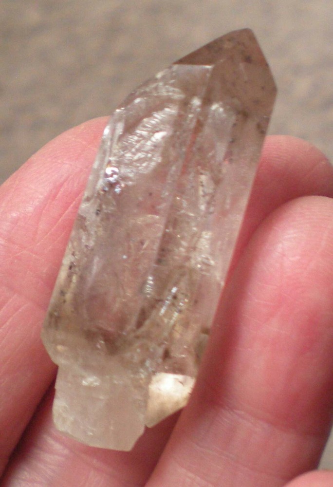 Red Fire Lepidocrocite in Phantom Quartz Scepter Crystal r812