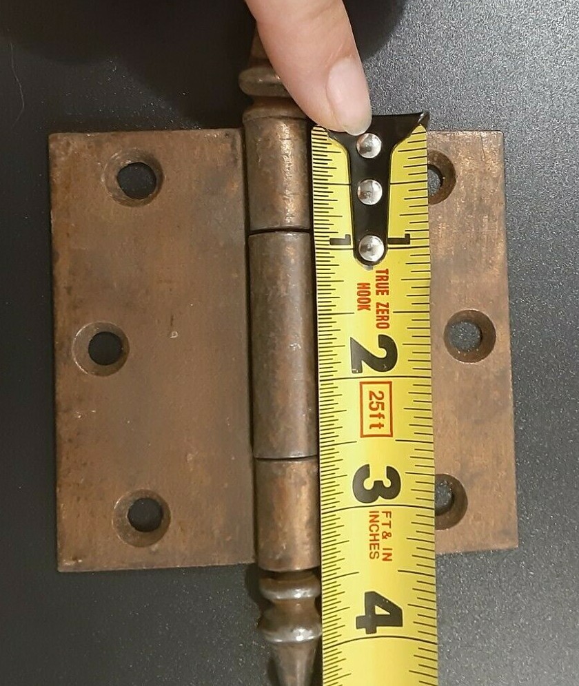 2 Vintage Steeple Tip Hinges (#71)