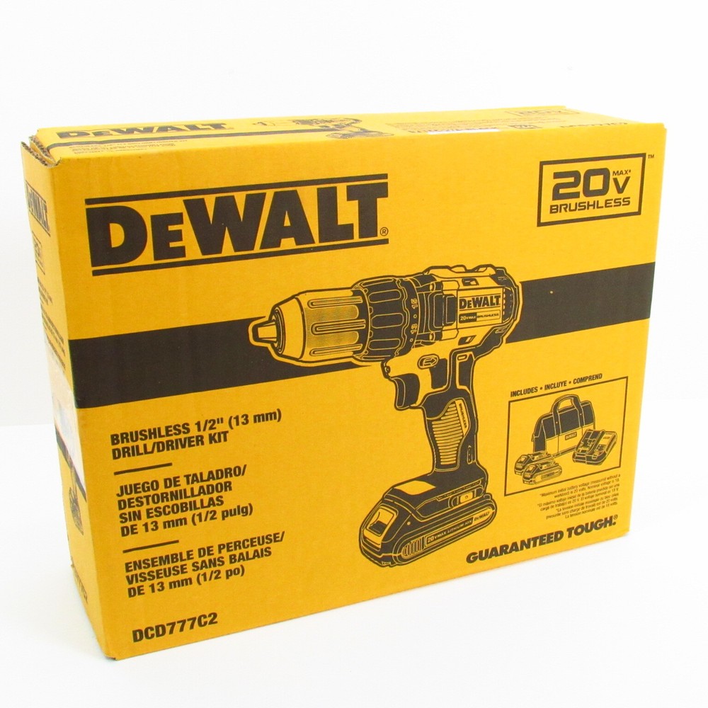 Dewalt 20V Max Cordless Drill/Driver Kit, Compact, Brushless