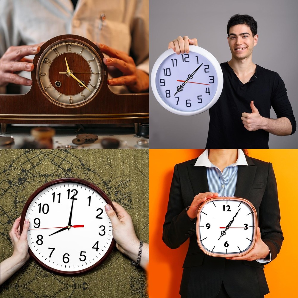 8 PCS High Torque Quartz Clock Movement Mechanism Replacement Clock Kit with ...