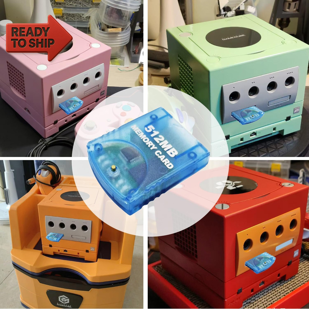 512MB(8192 Blocks) High Speed Gamecube Storage save Game Memory Card Co
