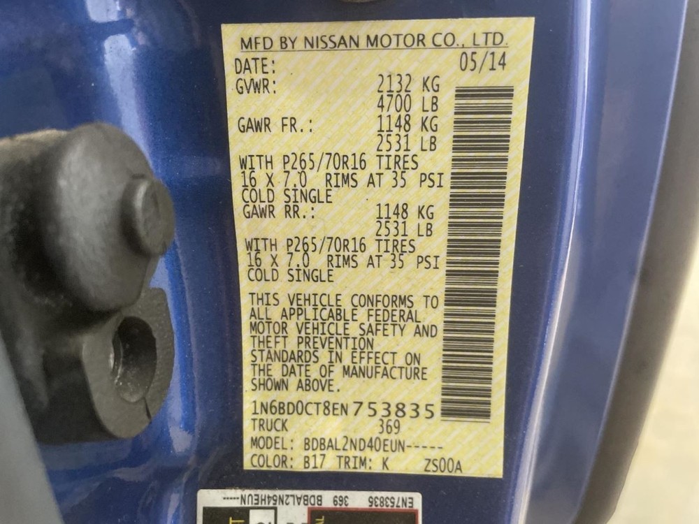 Complete Console Front Floor King Cab Fits 05-14 FRONTIER 1064782