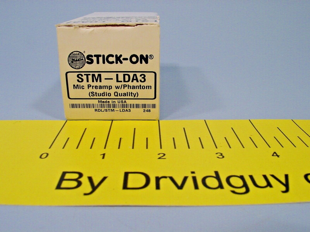 *RDL STM-LDA3 Stick-On Mic Preamp w/Phantom (Studio Quality)