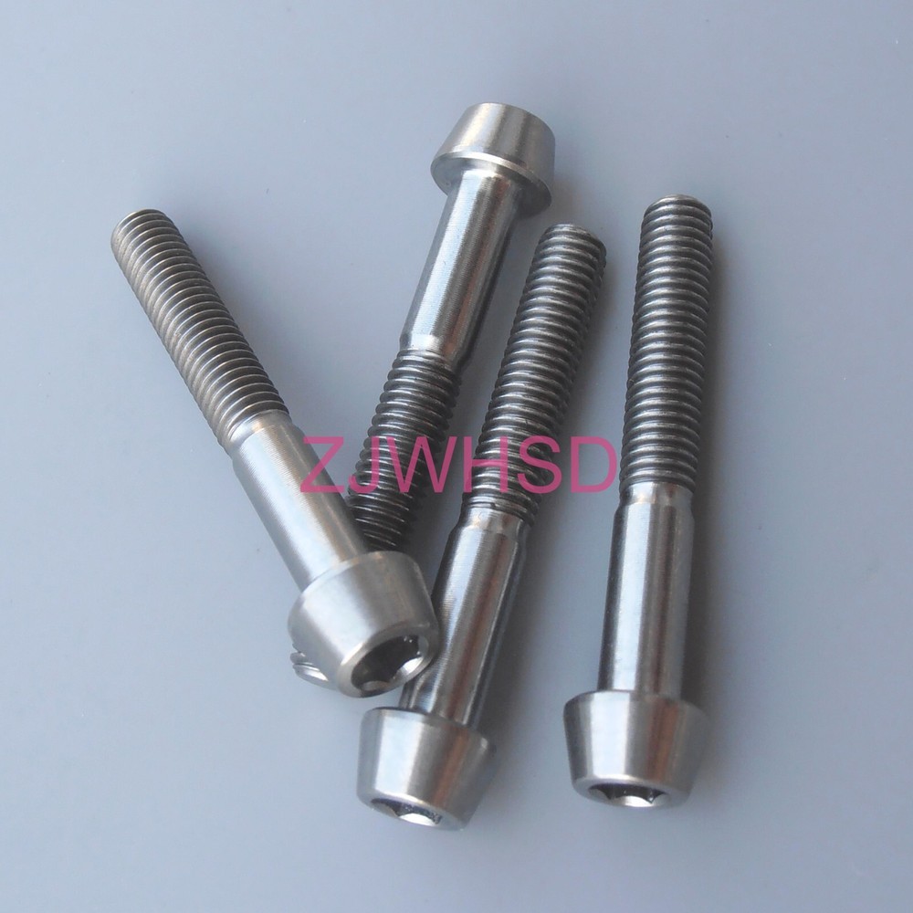 4pcs M5 x 35 Ti tanium Screw Bolt Allen Hex Taper Socket Cap Head