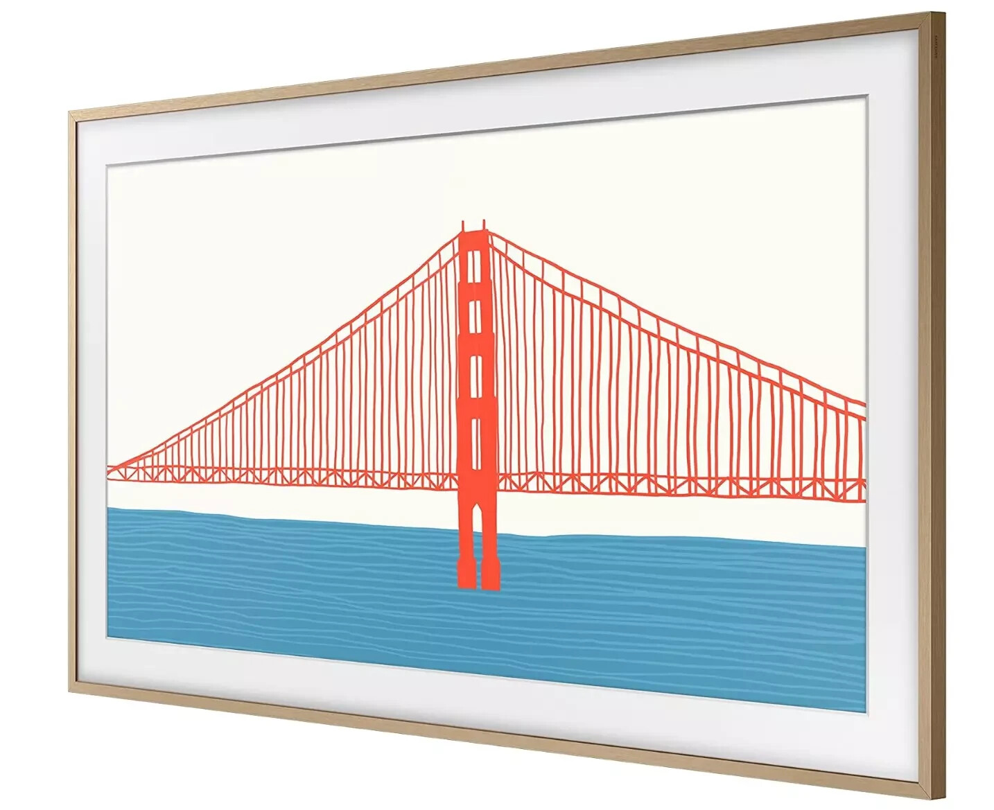 Samsung - 50” The Frame Customizable Bezel - Modern Teak