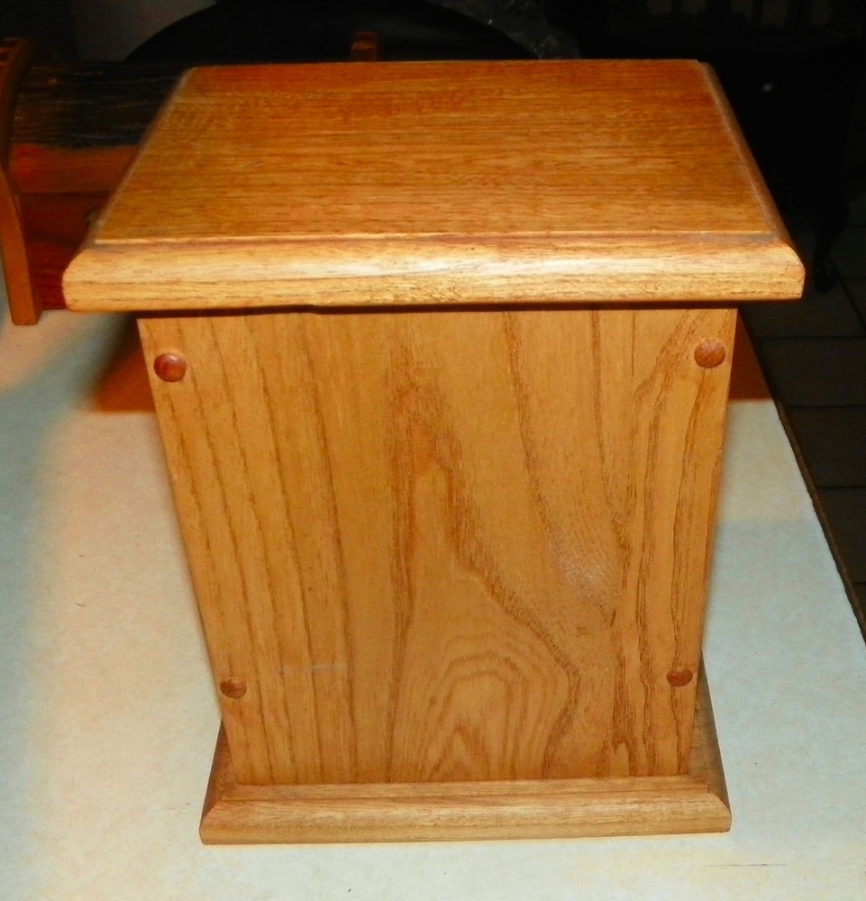 Solid Oak Napkin Holder