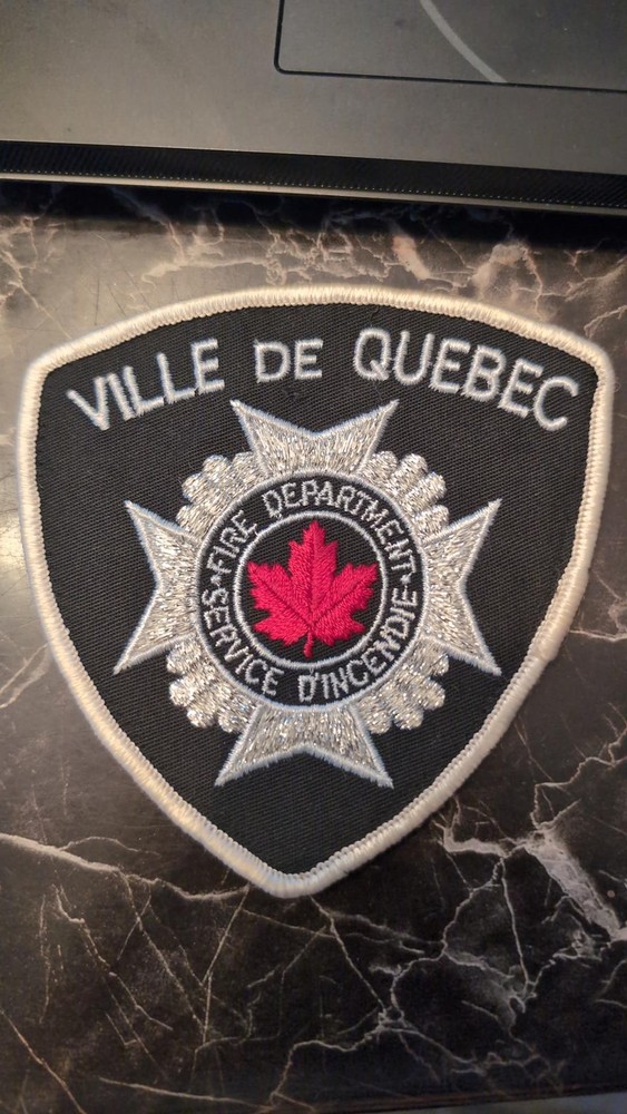 Ville de Quebec Fire Department Embroidered Patch