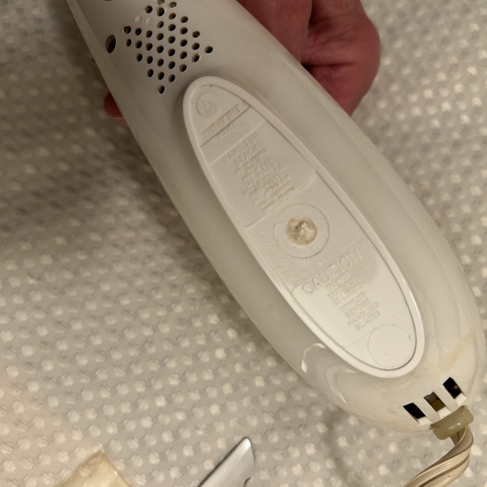 Hamilton Beach 275ALB Almond w/ Brown Trim Electric Knife Made In U.S.A. Tested