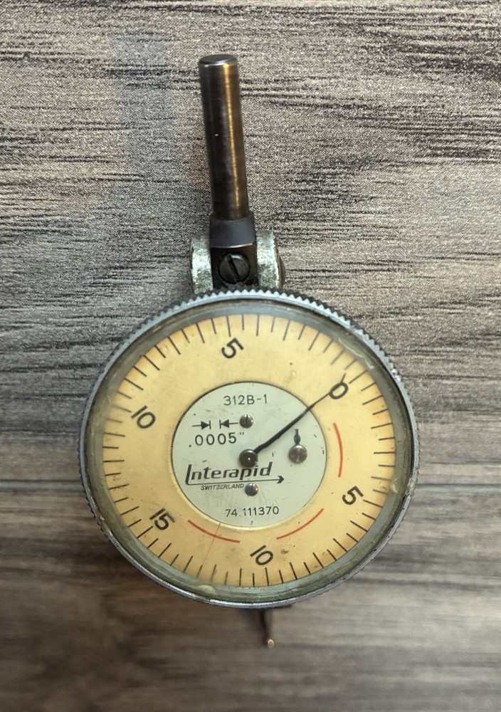 Interapid Dial Test Indicator 312B-1 w/Case .0005”