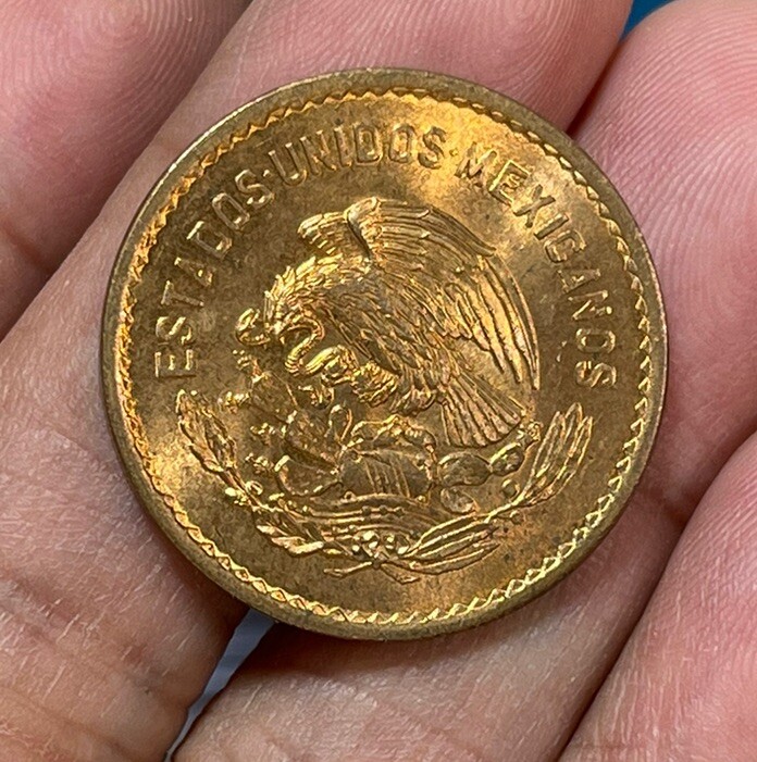 1945 Mexico 5 Centavos Coin Excellent BU Condition