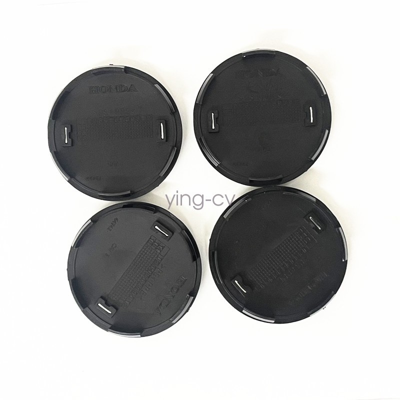 4x Black with Chrome Logo Wheel Center Hub Caps For ACURA Size 69mm/2.71"