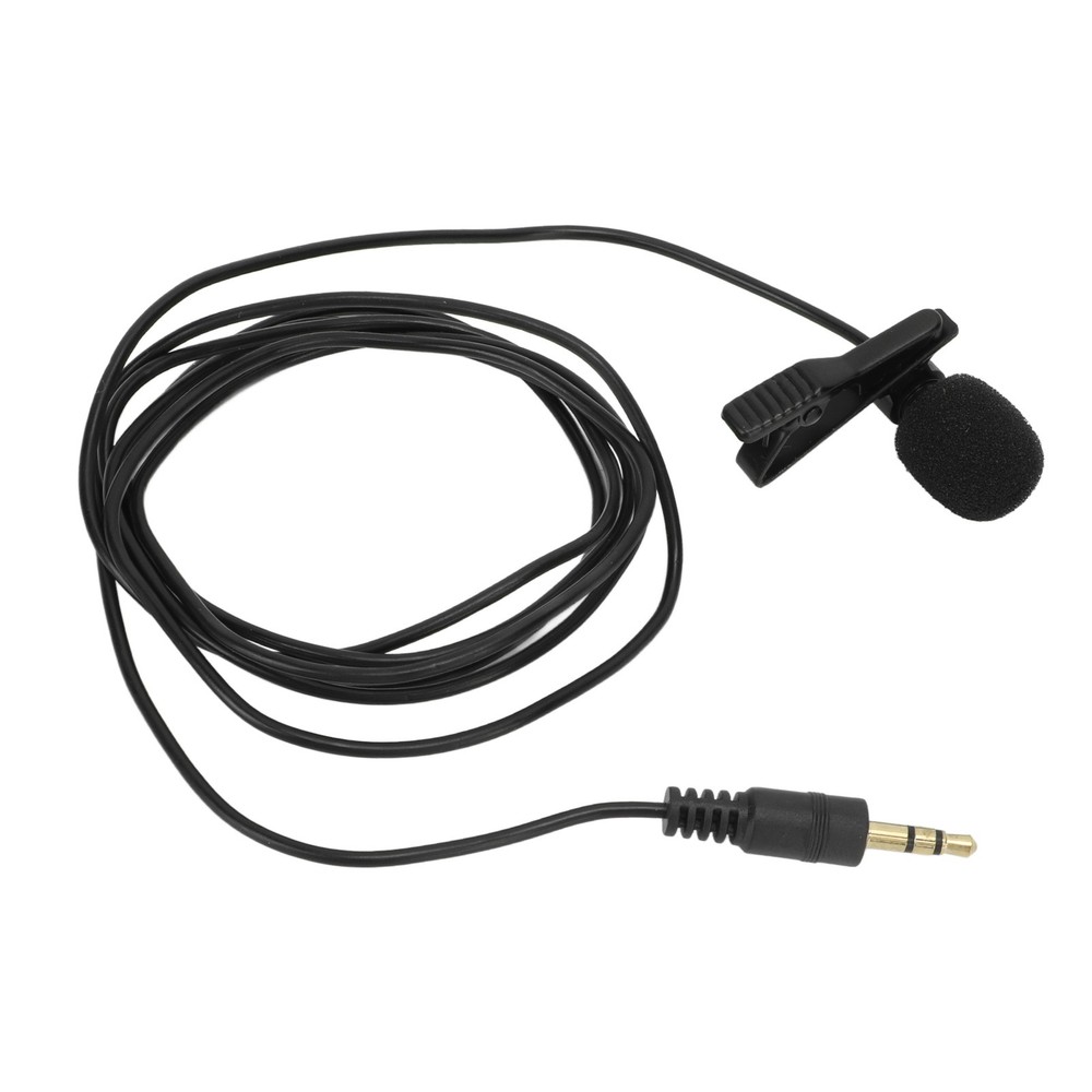 Lavalier Microphone Noise Reduction Omnidirectional Clip On Mic For Interview