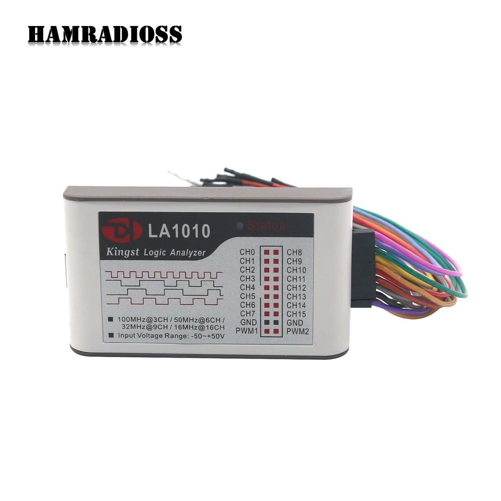 Kingst LA1010 Logic Analyzer USB2.0 16M 16CH 10G MCU ARM FPGA DSP Debugging Tool