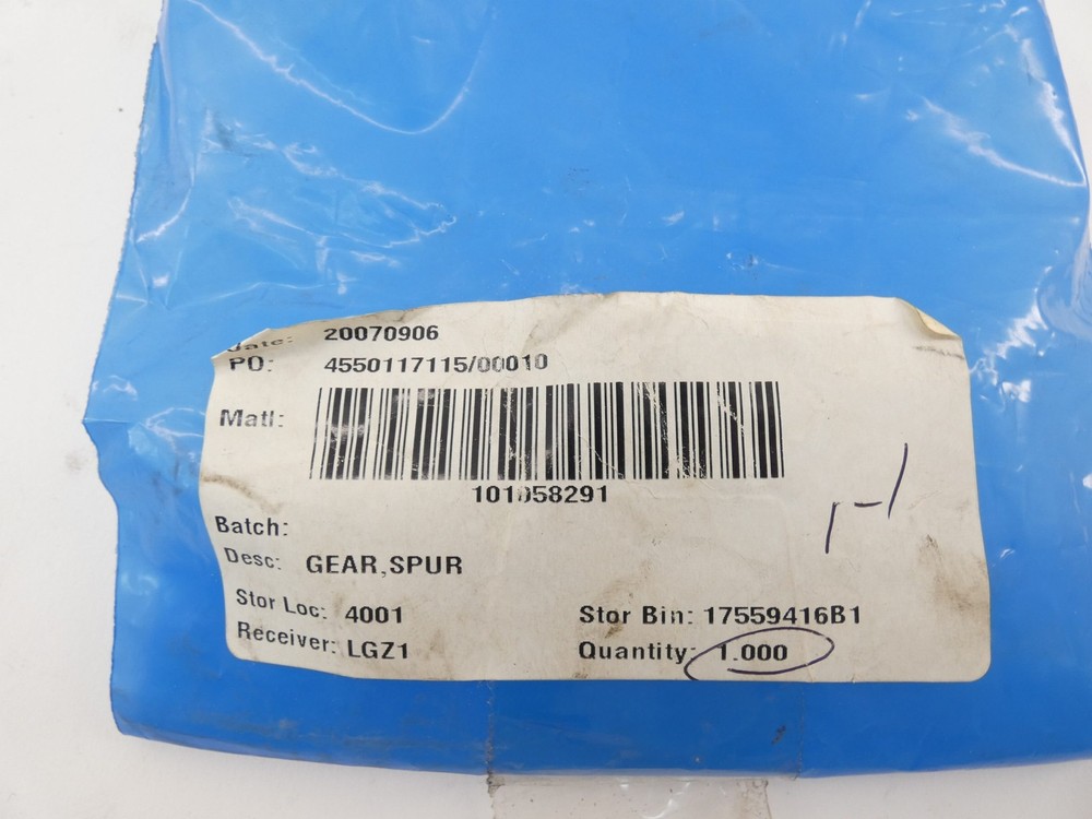 Siemens 101058291 Spur Gear - NEW Surplus!