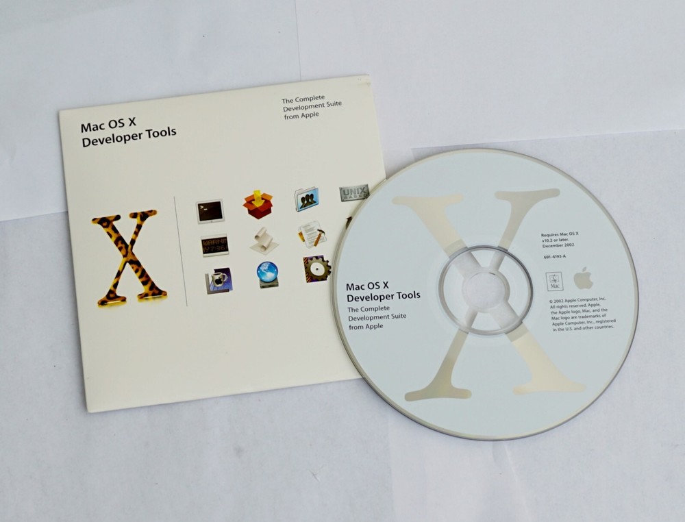Mac OS X Developer Tools, The Complete Development Suite. V 10.2 Or Later, 2002