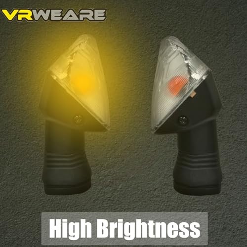 2Pcs Motorcycle Turn Signal Indicator Light Compatible with White Shell