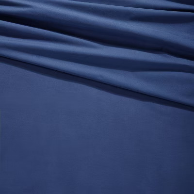 Full Solid Cotton Kids' Sheet Set Navy - Pillowfort