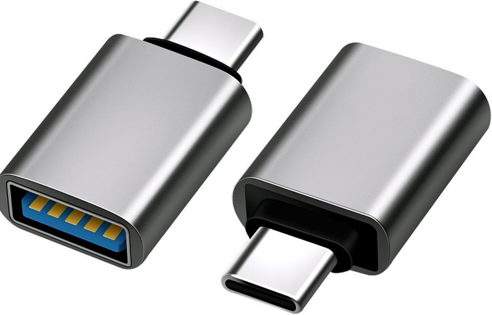 USB C to Adapter 3.1 Gen 2, 10Gbps C Adapter, USB-C Chrome
