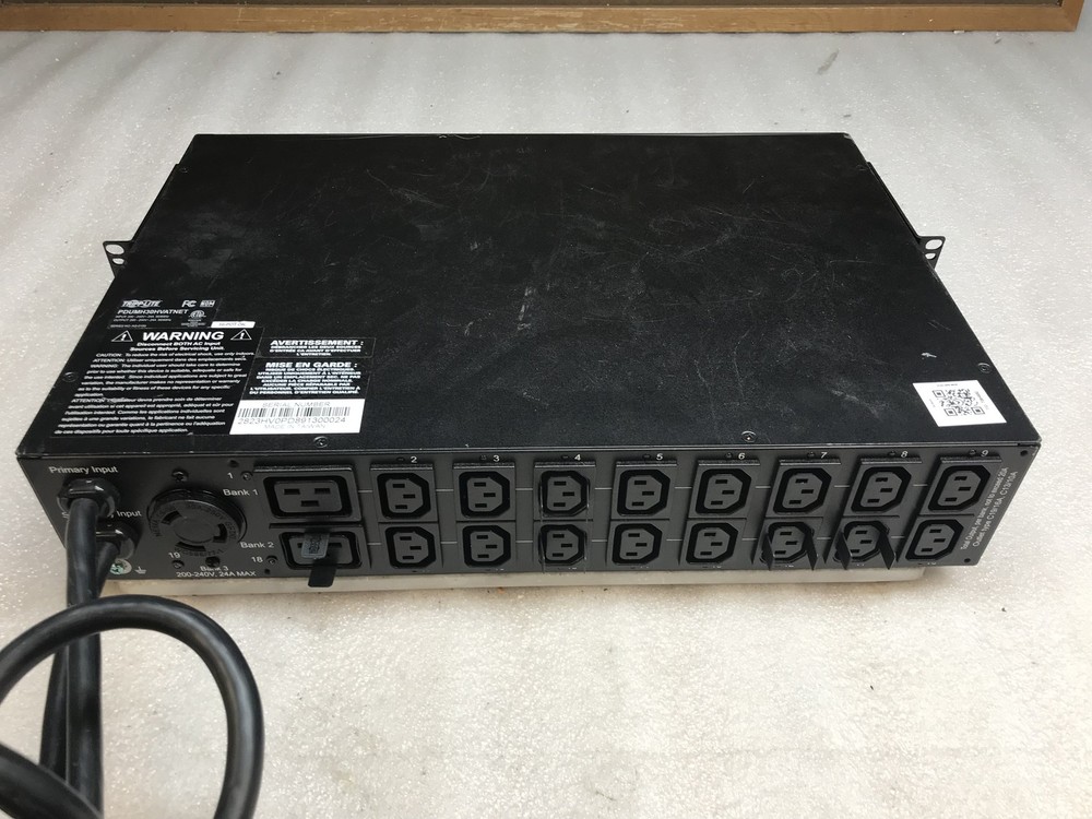 Tripp Lite 5.8kW Single-Phase Automatic Transfer Switch PDU PDUMH30HVATNET
