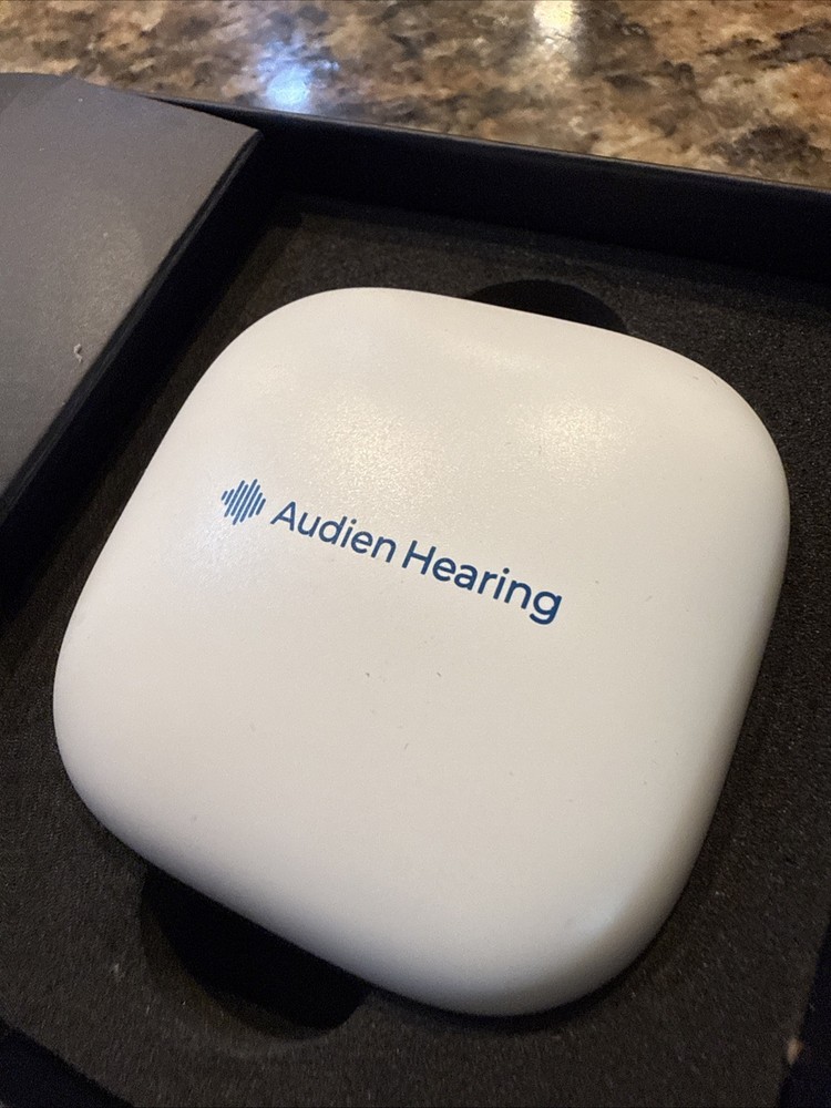 Audien Atom One Rechargeable OTC Hearing Amplifiers Rechargeable With Case