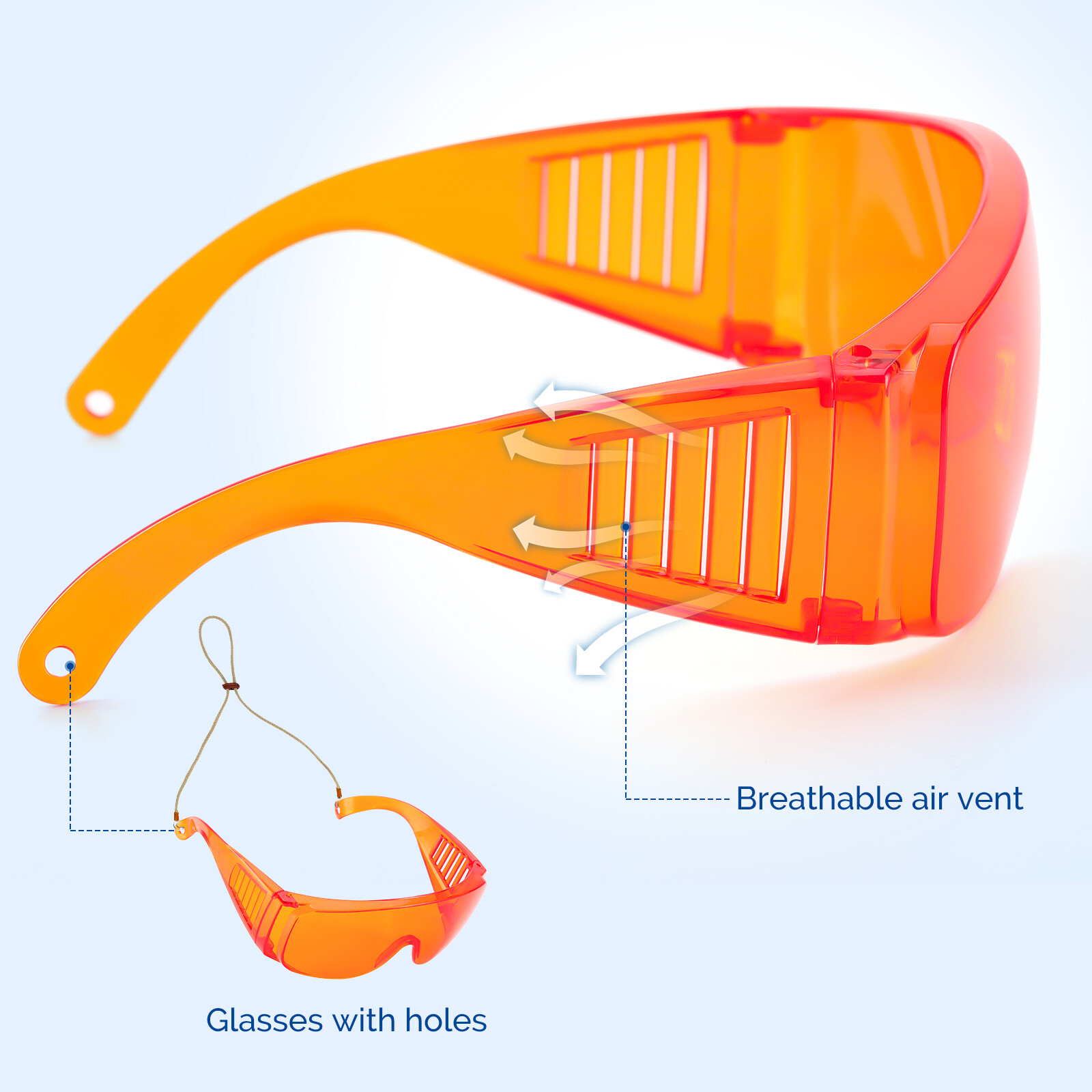 1-10 Pcs JMU Dental Curing Light Safety Glasses Eyewear LED Protective Goggles