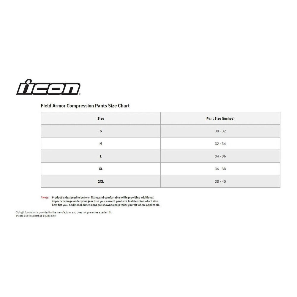 ICON Field Armor COMPRESSION Protector Pants Long Underpants