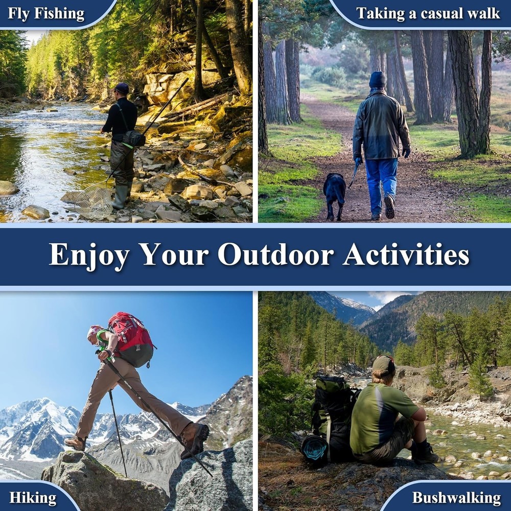 Versatile Hiking Poles with Quick Lock & Compact Foldable Design for Travel