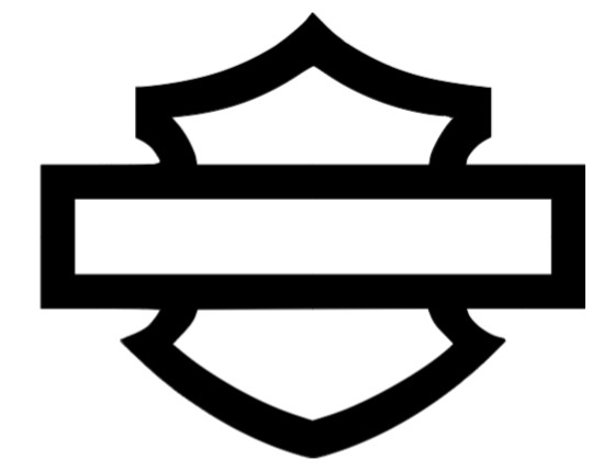 Vinyl Car Decal Sticker - Harley Motorcycle Replica Style Bar Shield bike helmet