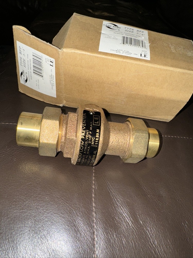CASH-ACME 3/4' BACKFLOW PREVENTER Type BFP