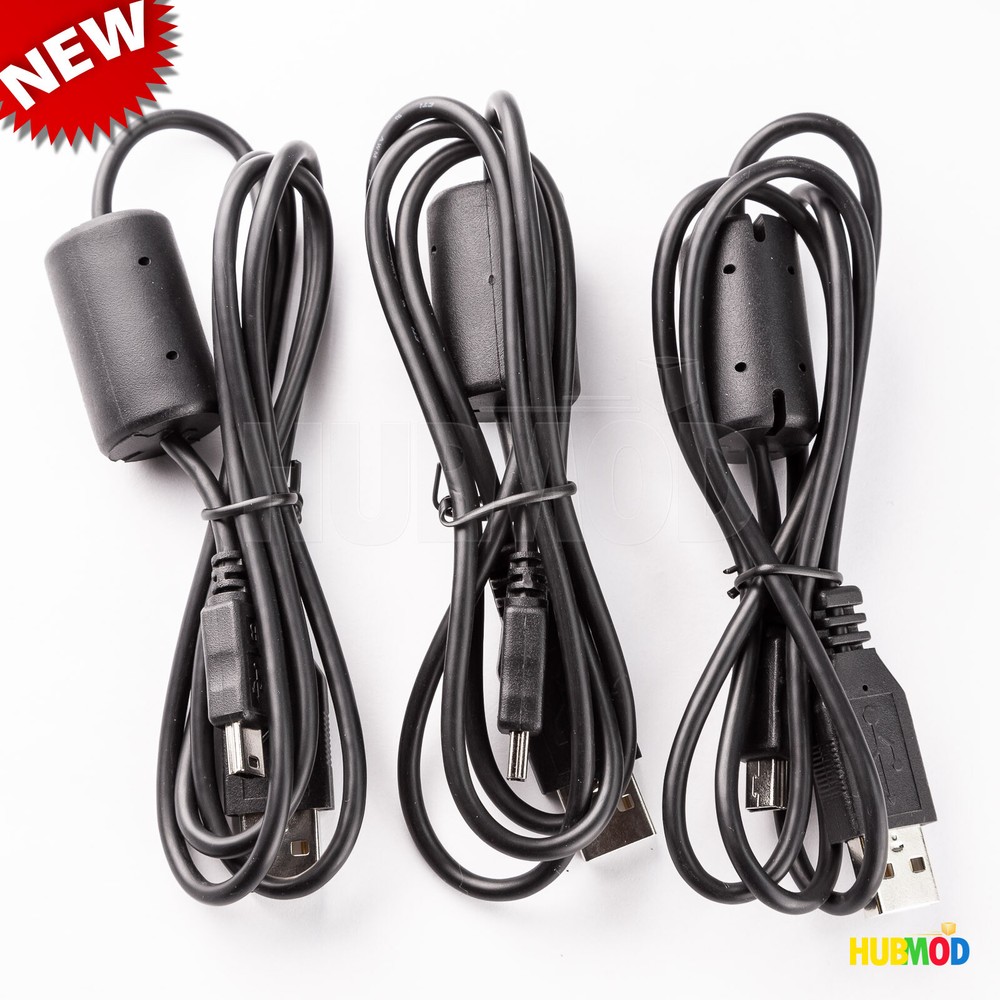 3 X Mini USB Cable Data Sync Charging 5 Pin Cord for Camera Nuvi GPS PS3 MP3 MP4