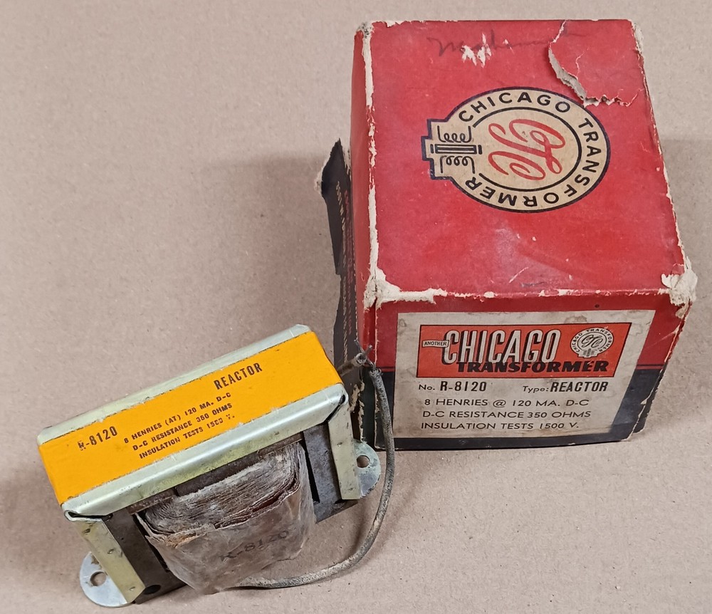 $7 Vintage Electronics R-8120 Reactor CHICAGO TRANSFORMER