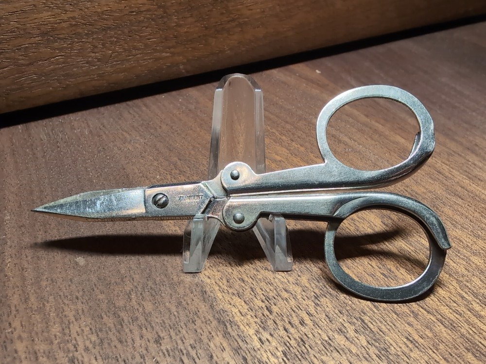 Vintage Artamount Foldable Scissors Made In Germany Needlework Scissors