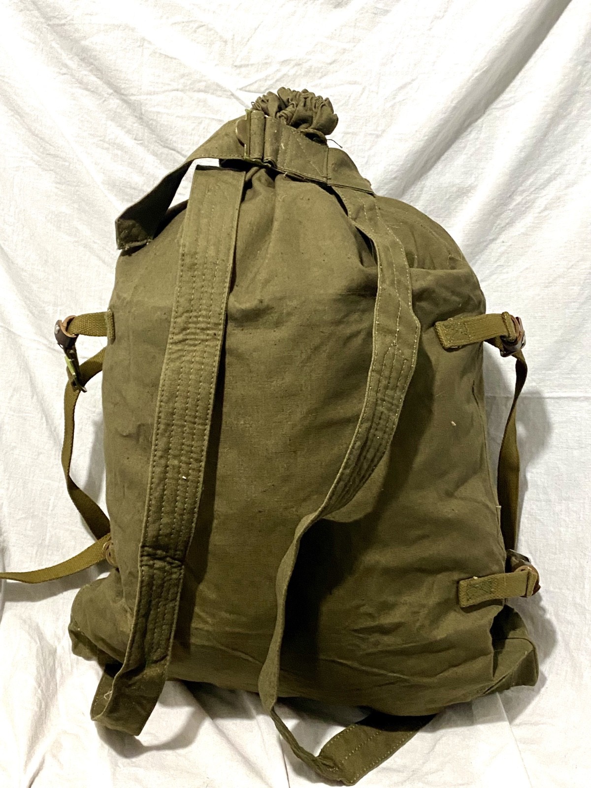 Genuine Soviet Russian Red Army Soldier Canvas Backpack Rucksack Veshmeshok USSR