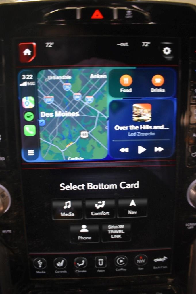 2021 RAM 2500 12" UCONNECT 5 OEM RADIO W/ CONTROL PANEL & MODULE UAX W/ 4C NAV