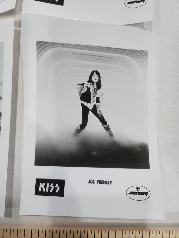 Vintage Mercury KISS Rock Band 5x7 Photo Set Gene Simmons, Paul, Ace, Eric Carr