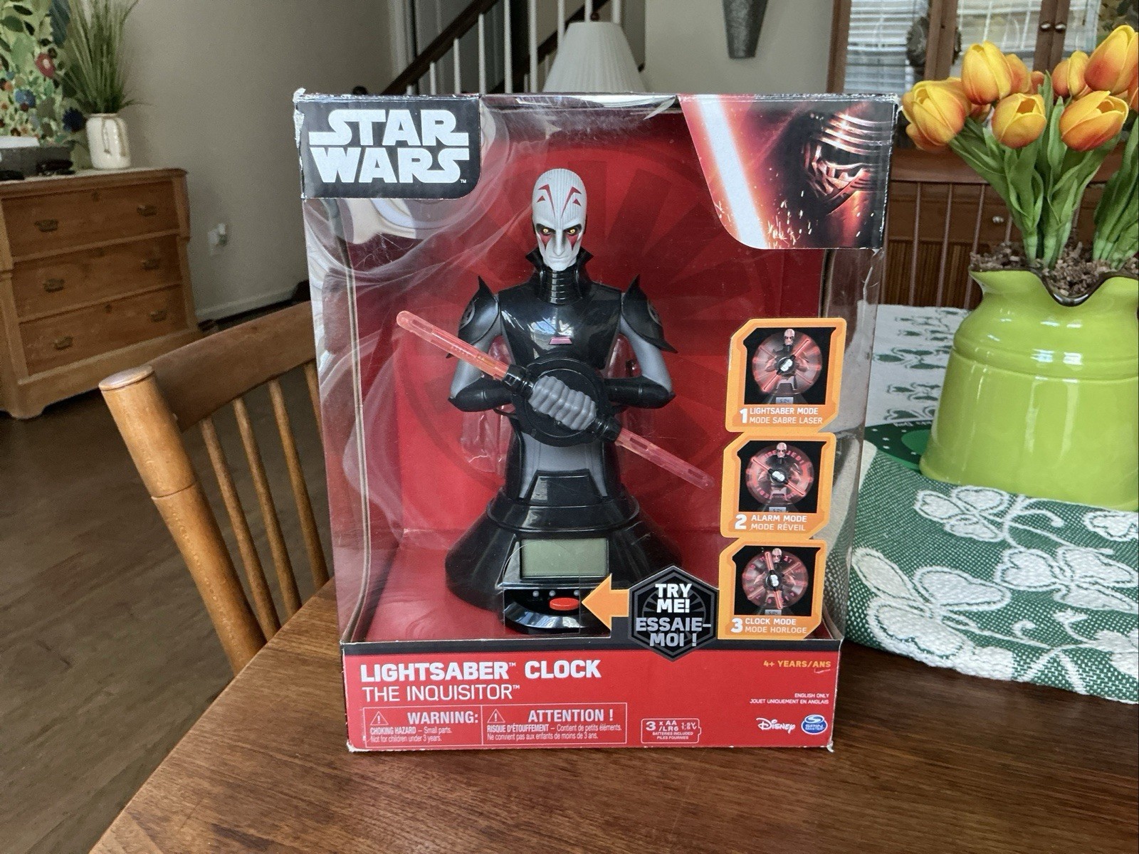 Star Wars “The Inquisitor” Lightsaber Alarm Clock - New In Box