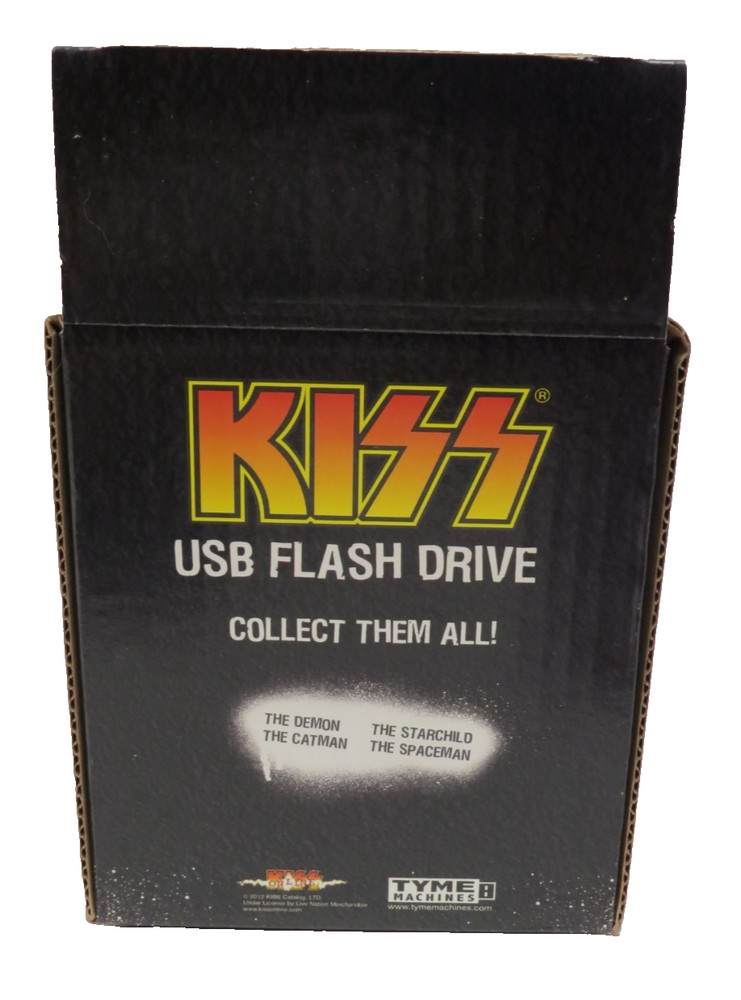 KISS FLASH DRIVE 8G COUNTER TOP DISPLAY BOX + COMPLETE SET OF 4