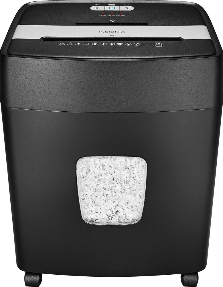 Insignia- 10-Sheet Microcut Shredder - Black